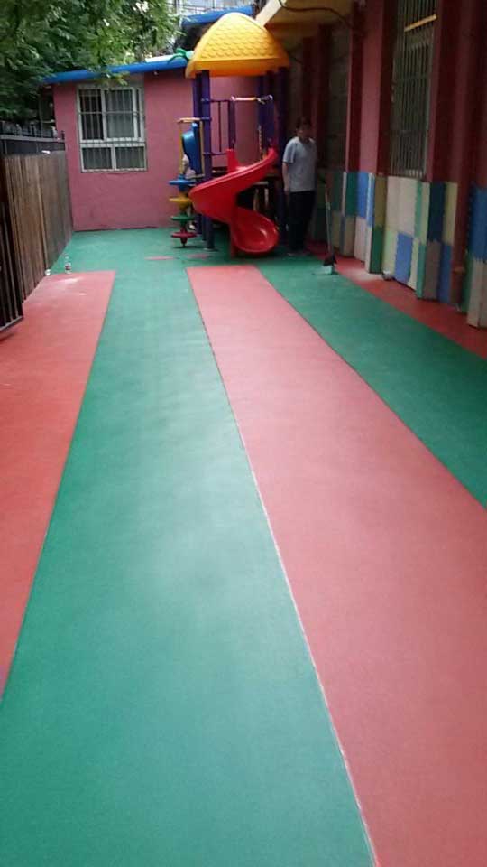 北京市朝陽區幼兒園室外地板